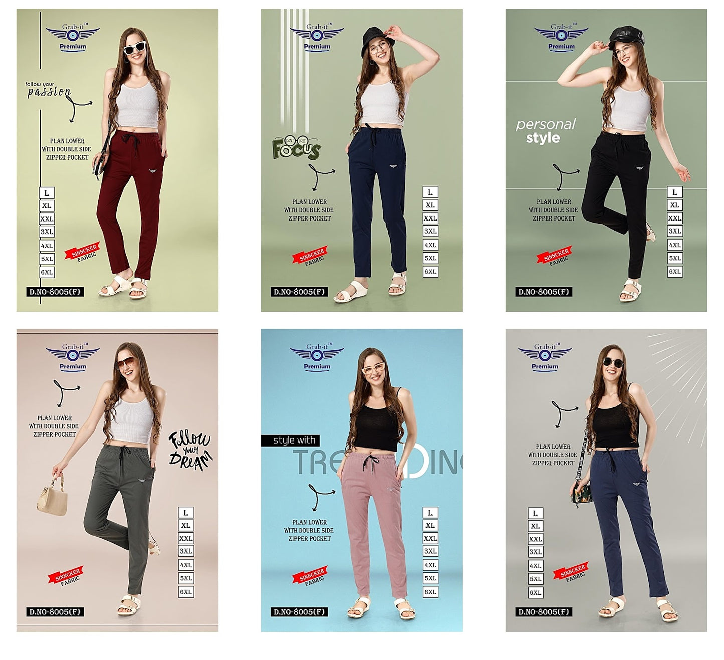 8005-F Grab It Sinker Women Night Lower