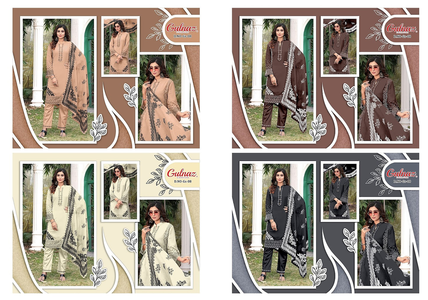 8 Gulnaz Georgette Pakistani Readymade Suits