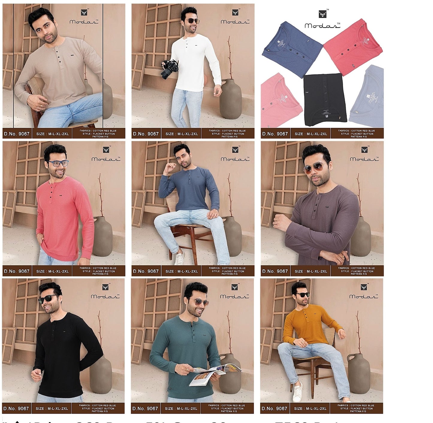 9067 Modas Knit Mens Tshirts