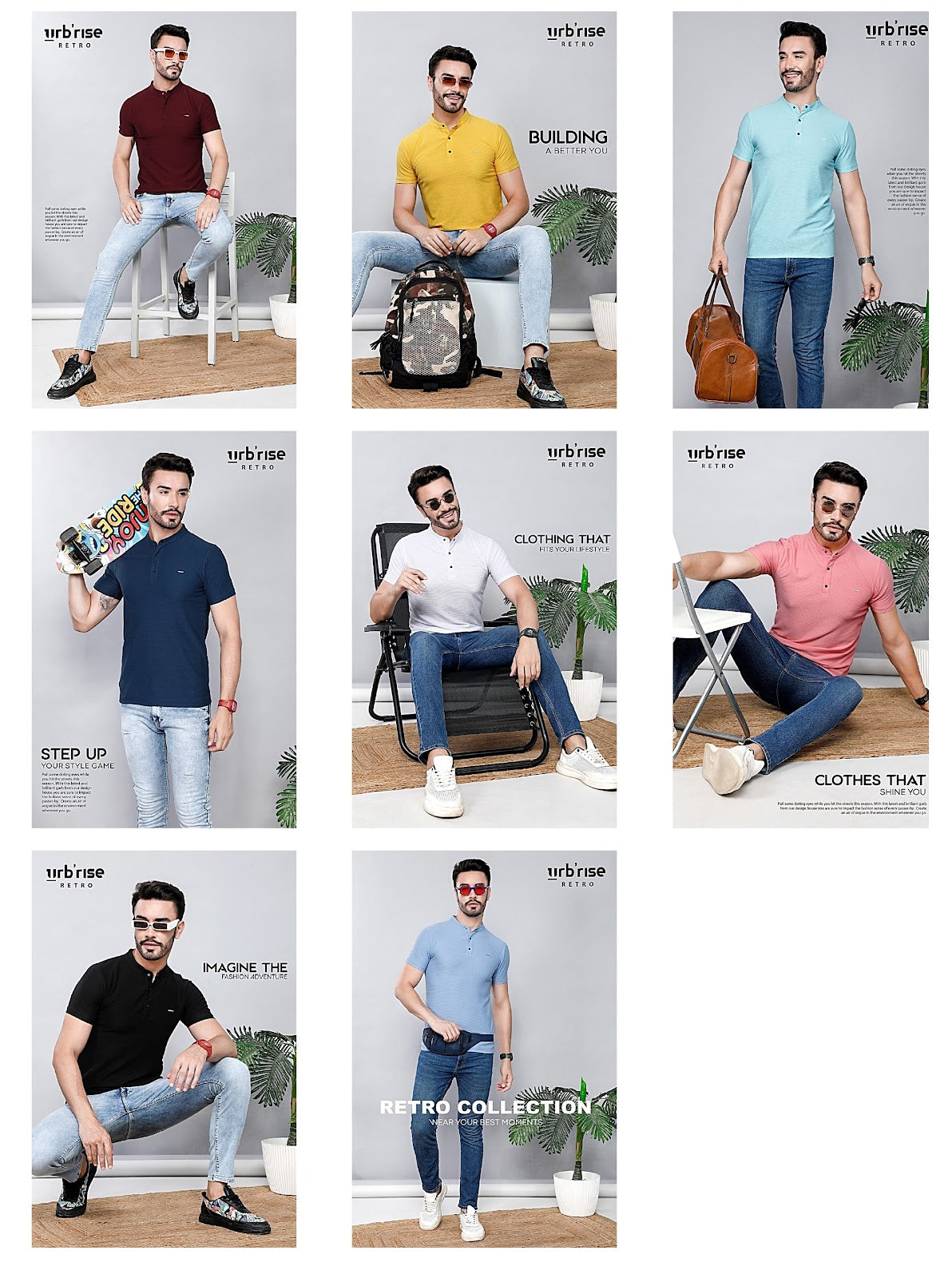 942-949 Urbanrise Knit Mens Tshirts