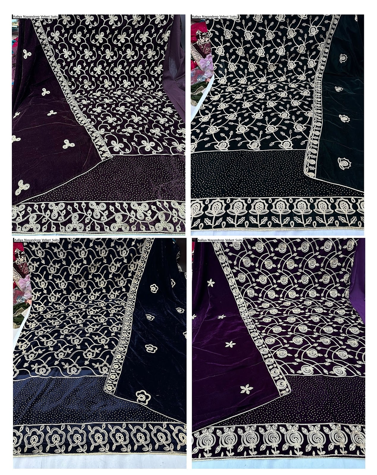 Aaliya Nayandeep Velvet Suits