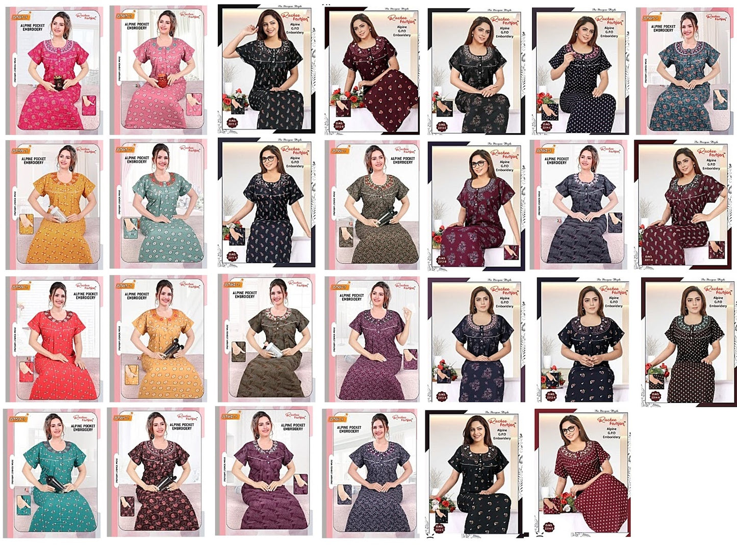 Alpine-1303 Ruchee Fashion Night Gowns