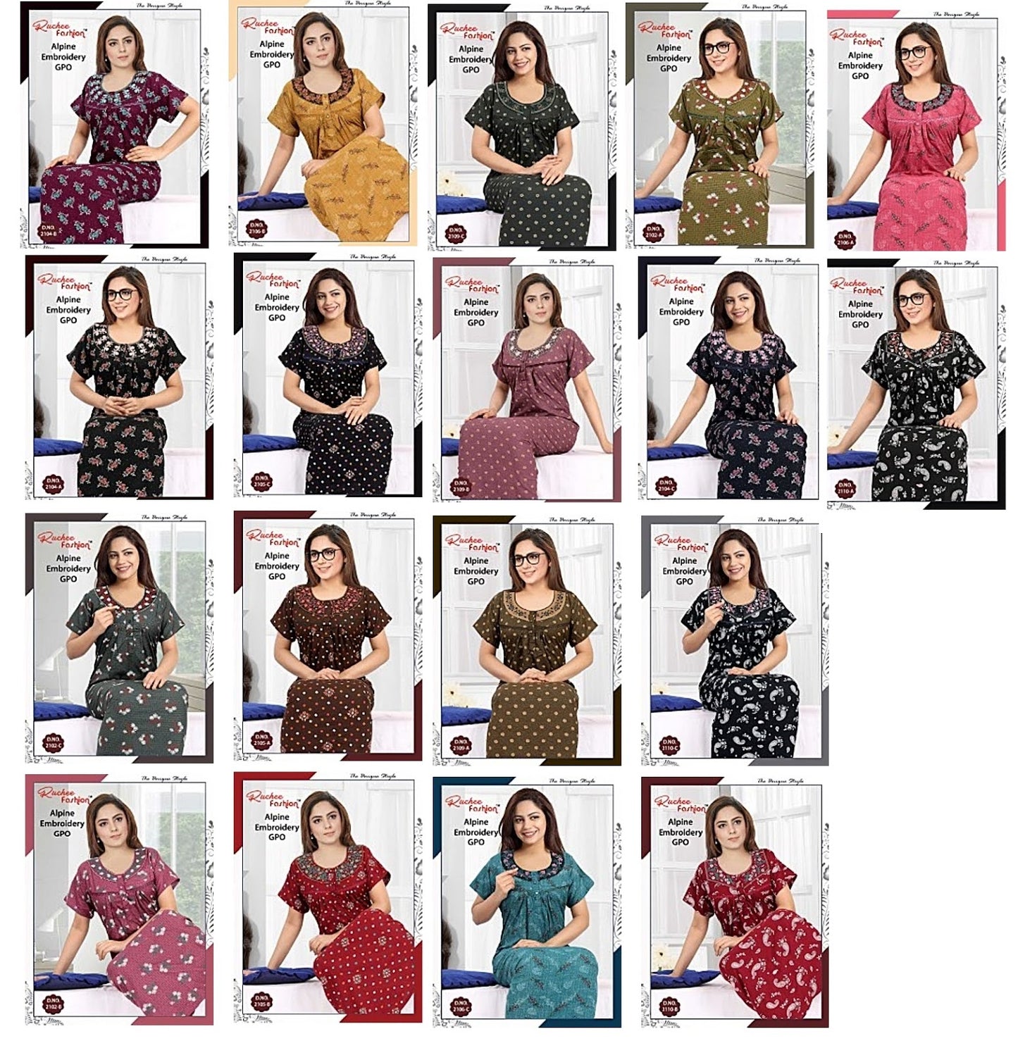 Alpine-A Ruchee Fashion Night Gowns