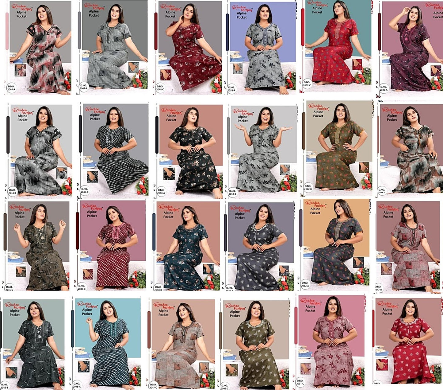 Alpine Pocket 0912 Ruchee Fashion Night Gowns