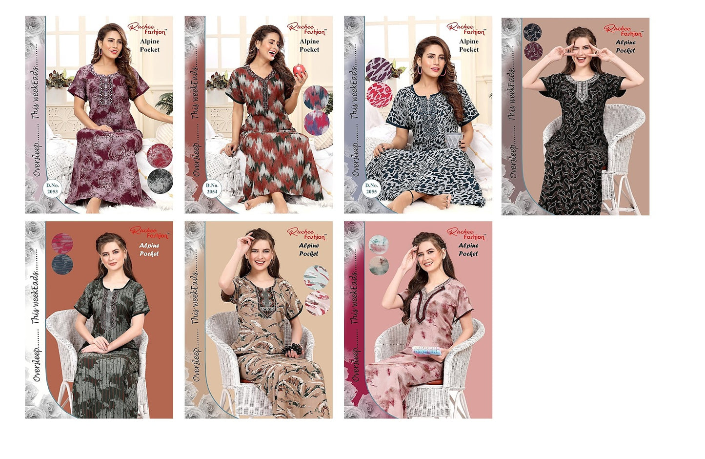 Alpine Pocket 1215 Ruchee Fashion Night Gowns