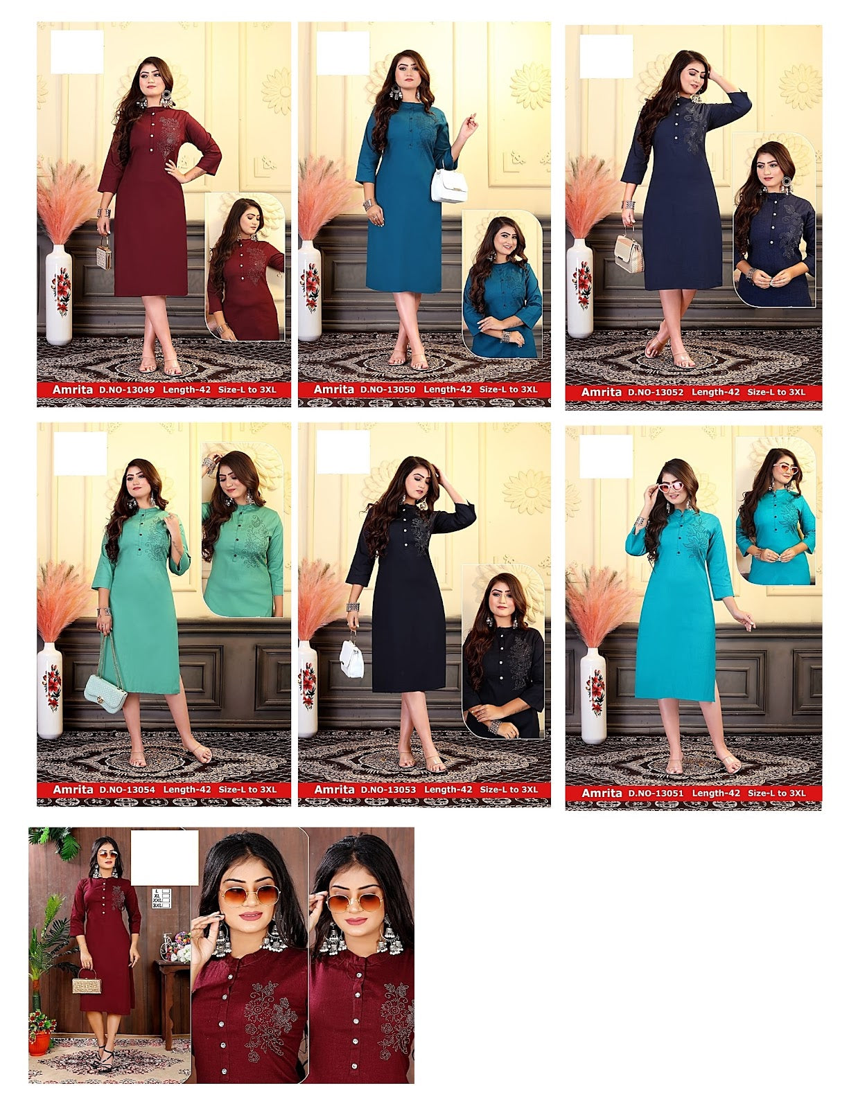 Amrita-A Zoya Lycra Knee Length Kurtis