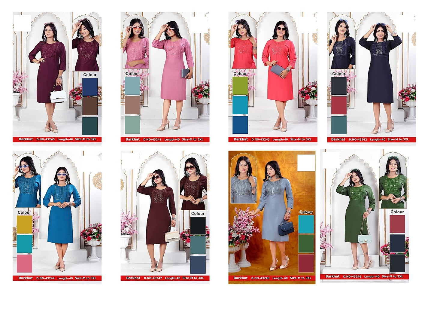 Barkhat Zoya Rayon Straight Cut Kurtis