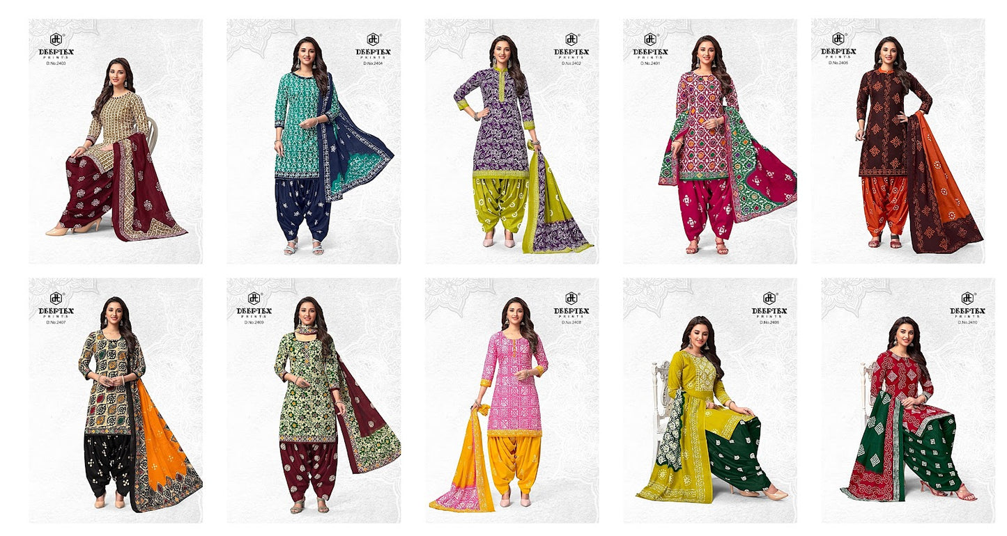 Batik Vol 24 Deeptex Prints Cotton Dress Material