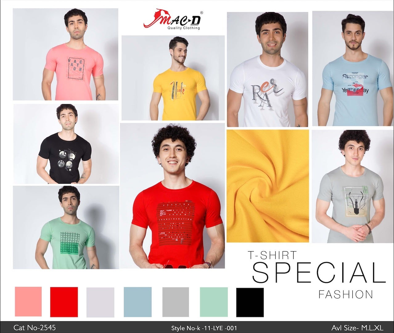 Cat 2545 Mac D Lycra Mens Tshirts