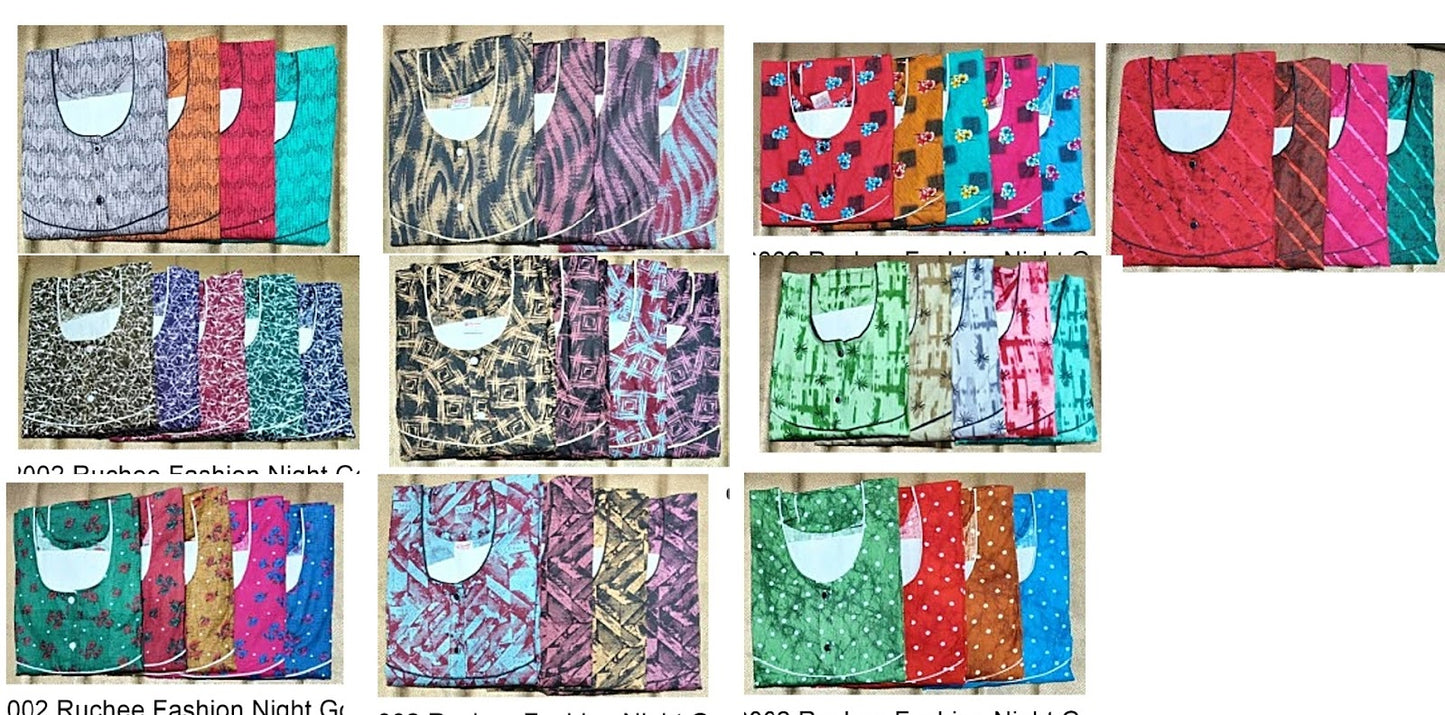 Cotton-2002 Ruchee Fashion Night Gowns