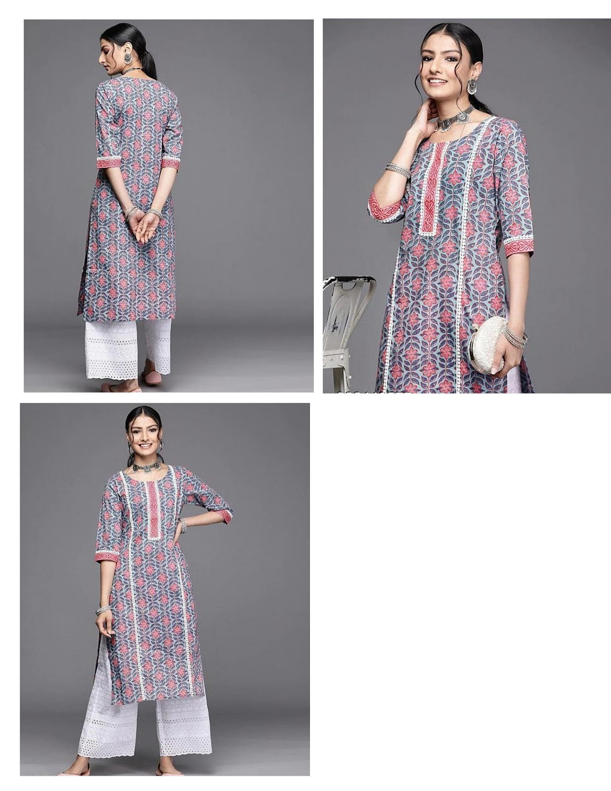 Design 28 Ganpati Cotton Knee Length Kurtis