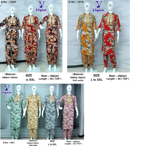 Design 2 Afghani Viyaa Rayon Co Ord Set