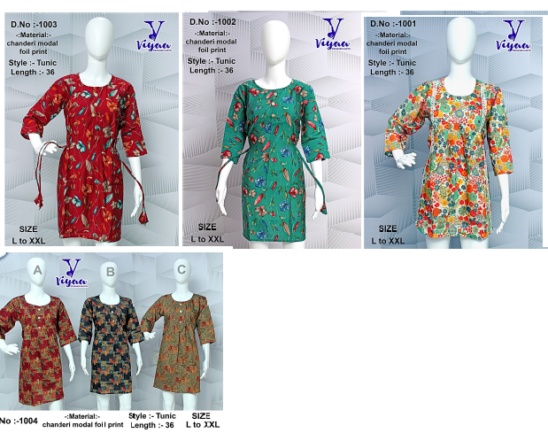 Design 3 Viyaa Modal Designer Long Top