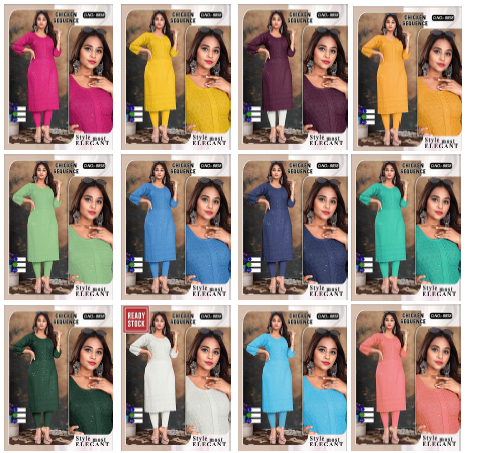 Design 91 Mmc Long Straight Kurti