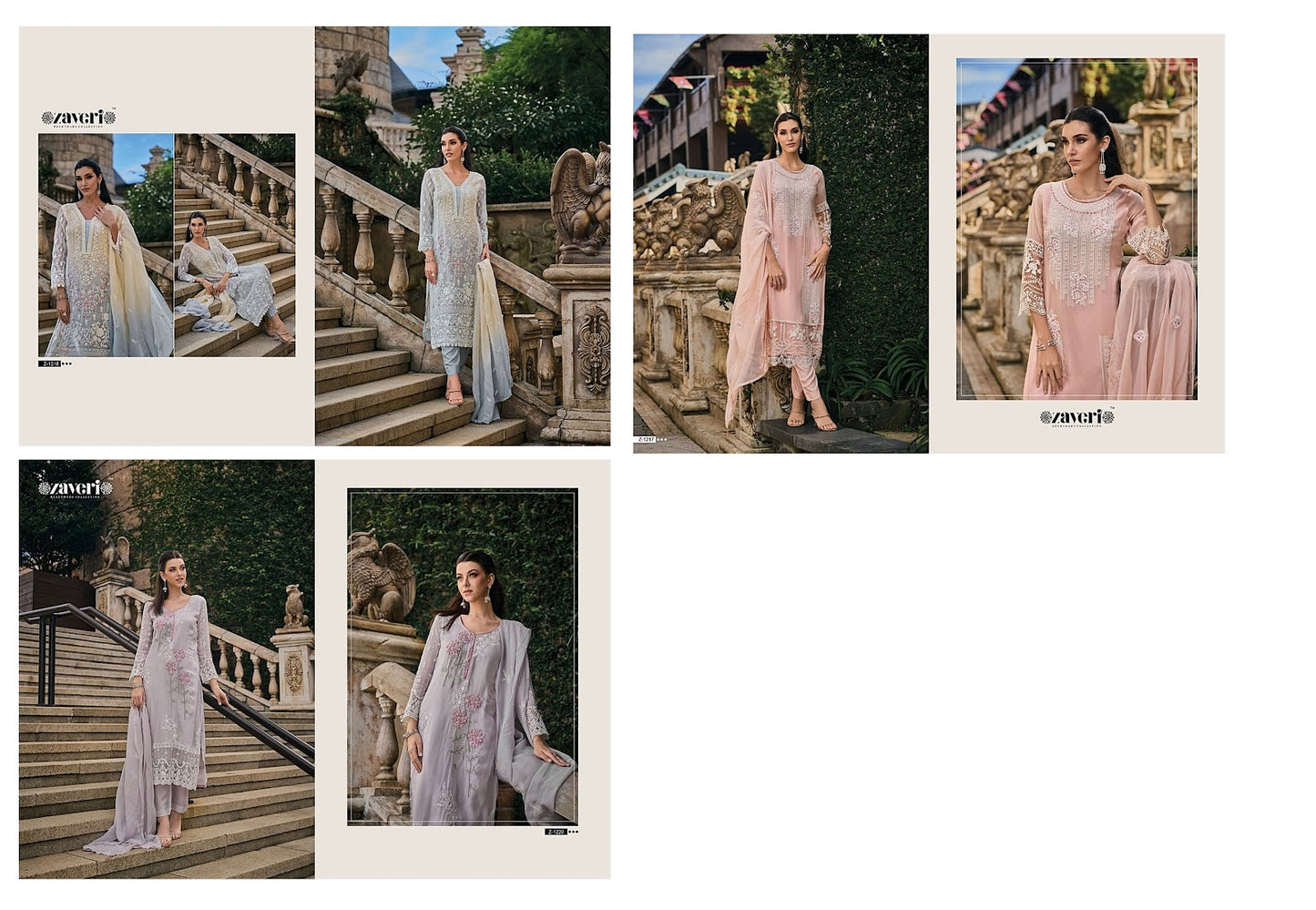 Femina Colors Zaveri Organza Readymade Pant Style Suits