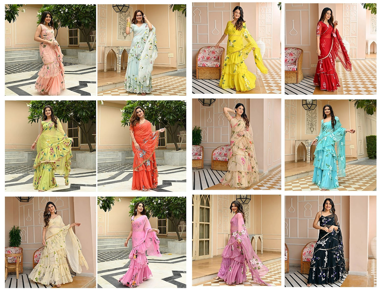 Hirva Special-72 Qubo Silk Ready To Wear Saree