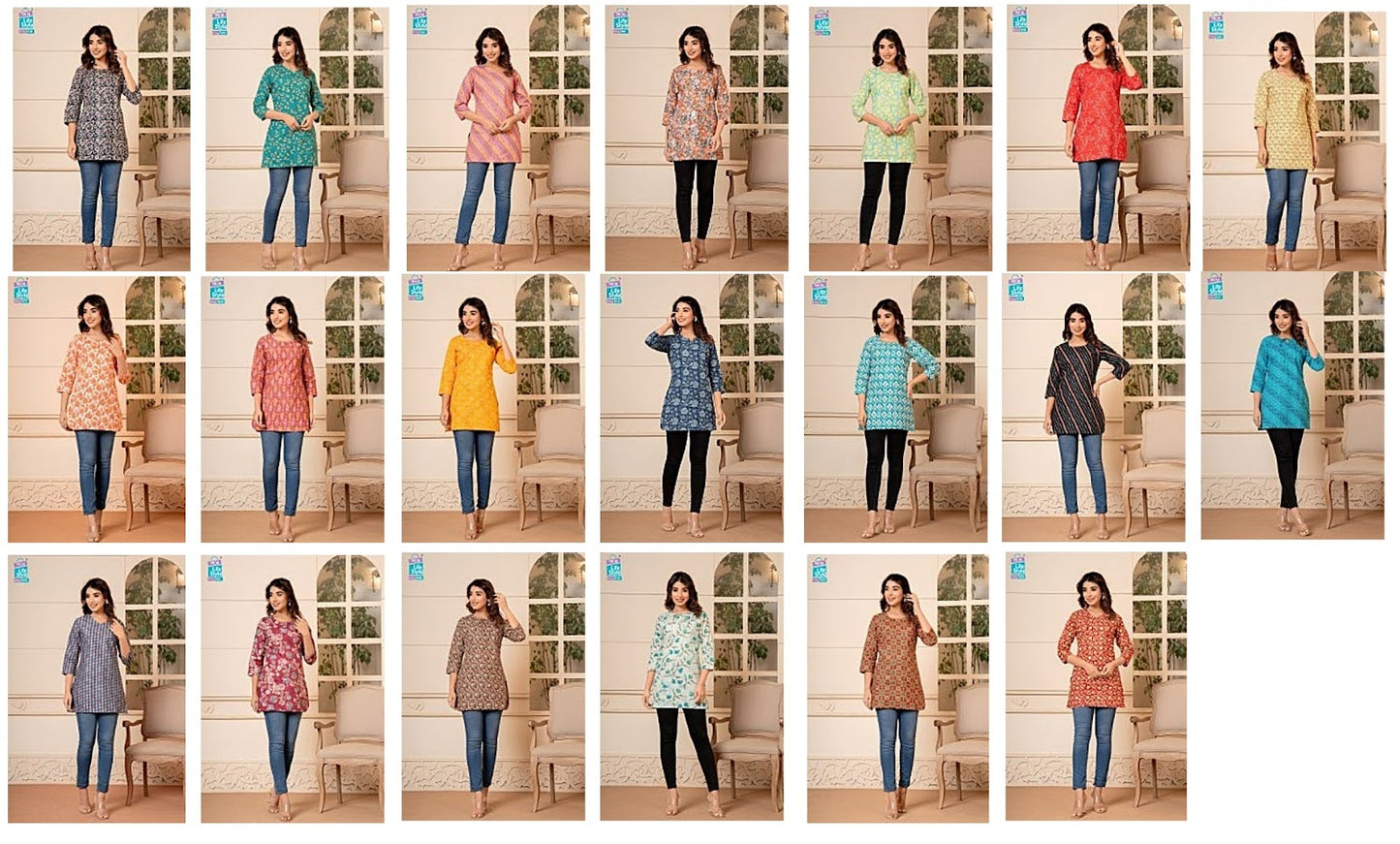 Kashvi Vol 2 Mcm Lifestyle Cotton Short Kurtis