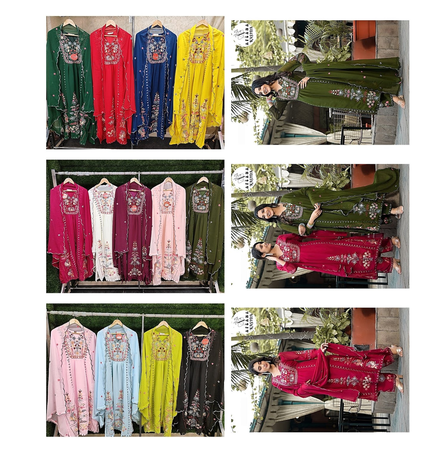 Kasida-New Afsana Fox Georgette Readymade Pant Style Suits