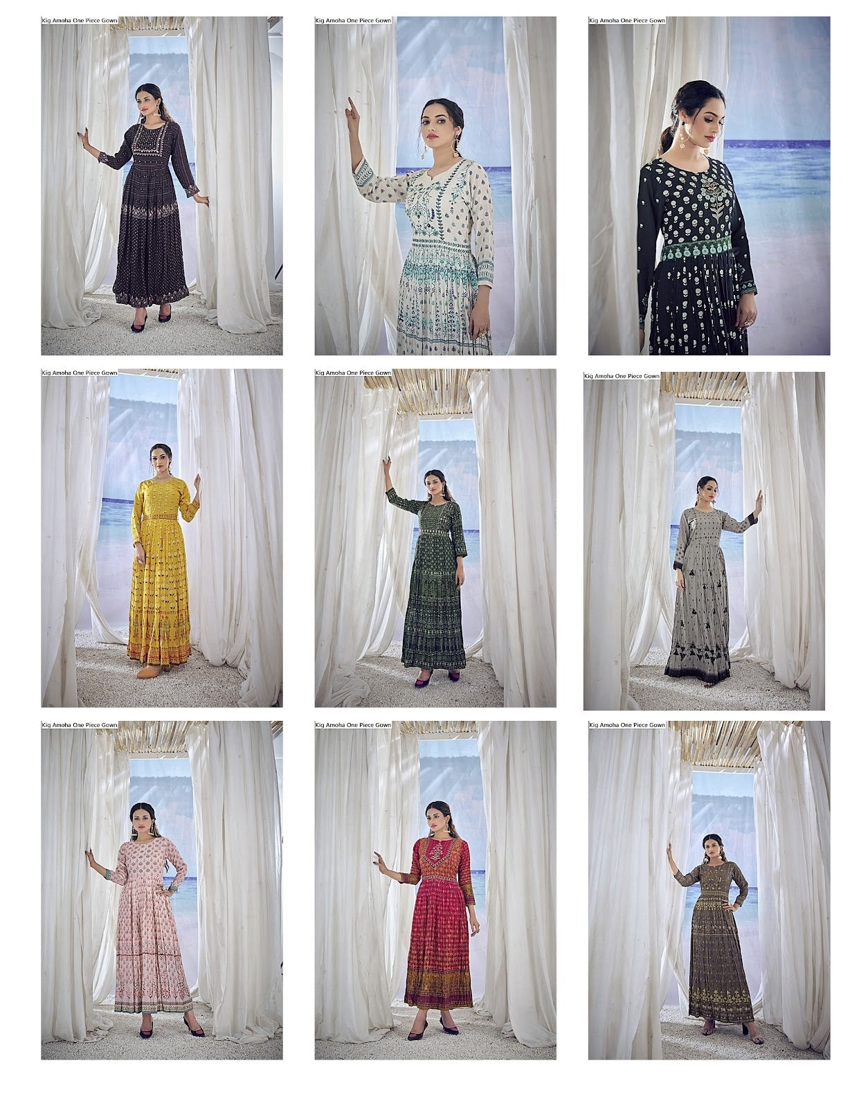 Kig Amoha Viscose Muslin One Piece Gown