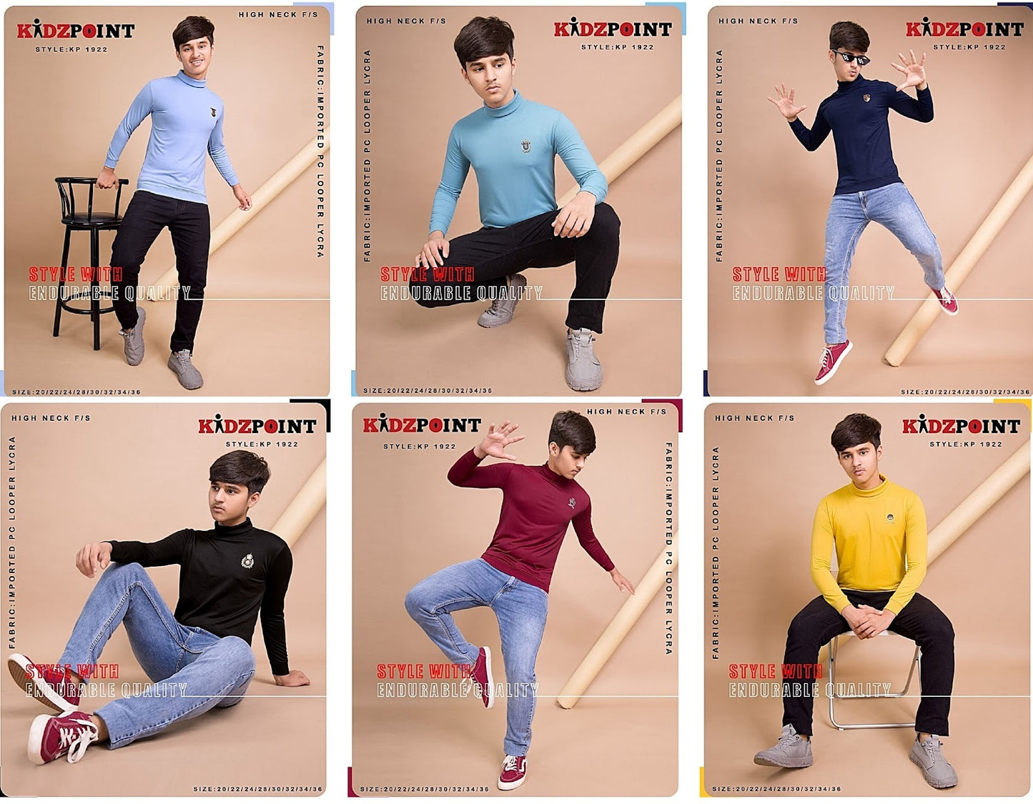 Kp 1922 Kidzpoint Lycra Boys Tshirt