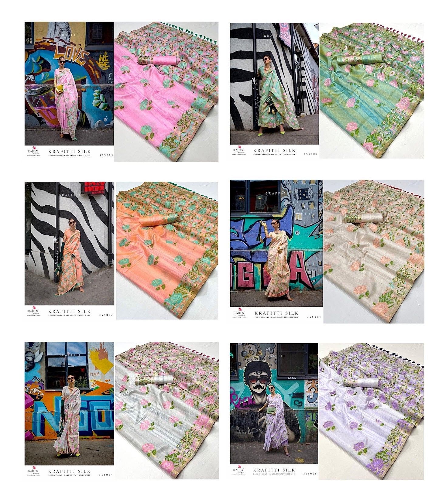 Krafitti Silk Rajtex Weaving Sarees