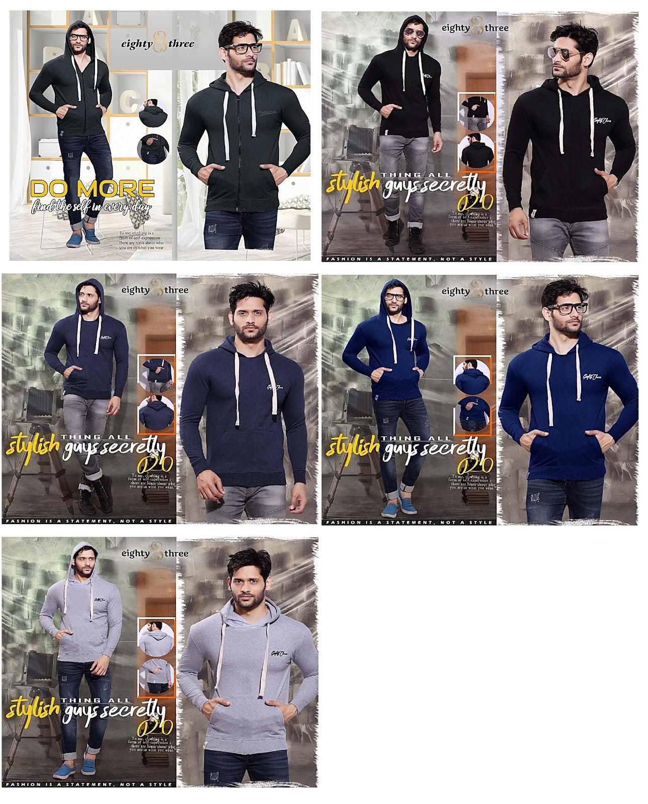 Loop Knit Eighty Three Mens Tshirts