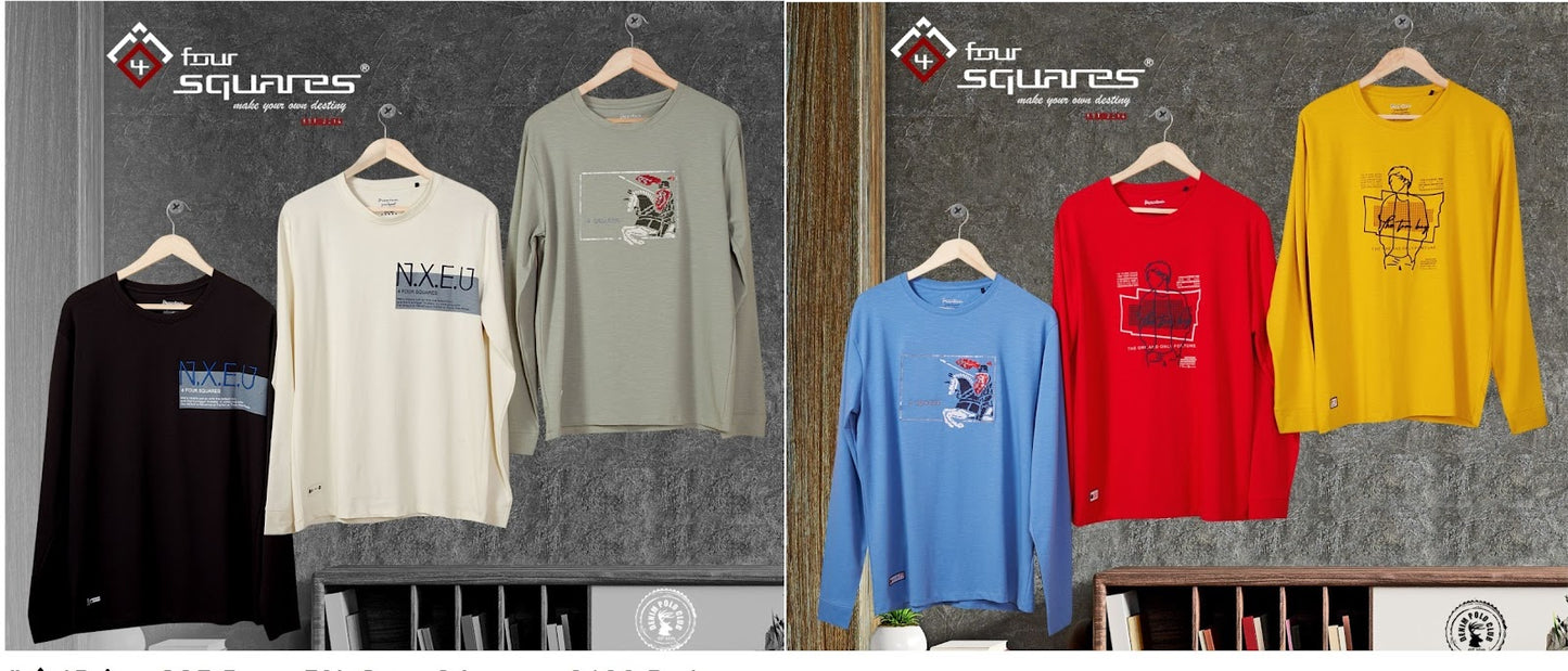 Lot No Lf-40-21 4 Four Squares Lycra Mens Tshirts