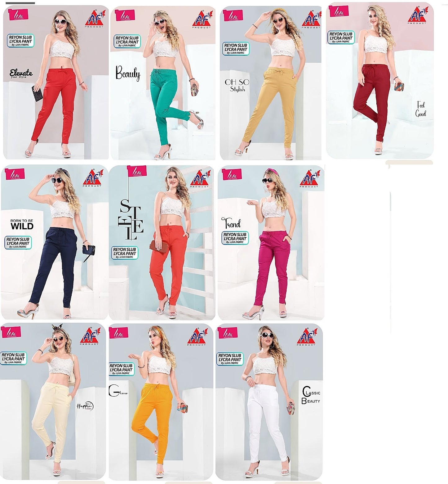 Lycra Afdc Women Pants