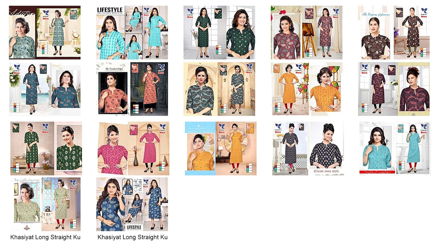 Meera Khasiyat Rayon Long Straight Kurti