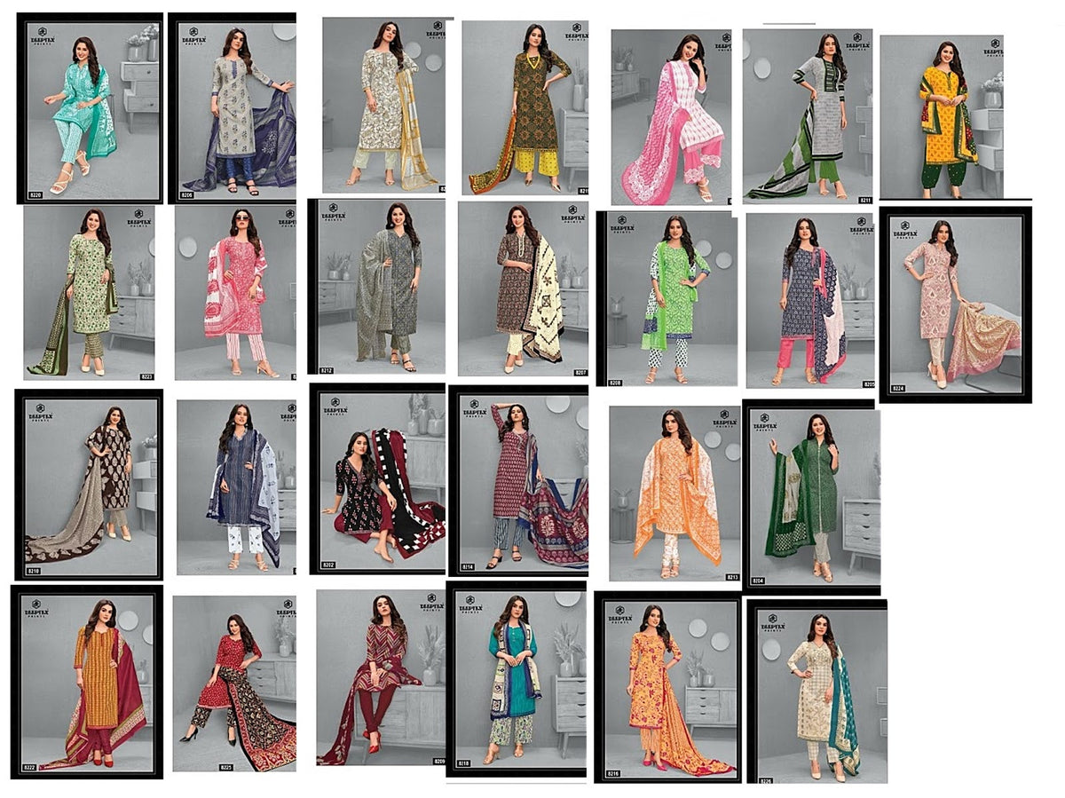 Miss India Vol 82 Deeptex Prints Cotton Dress Material