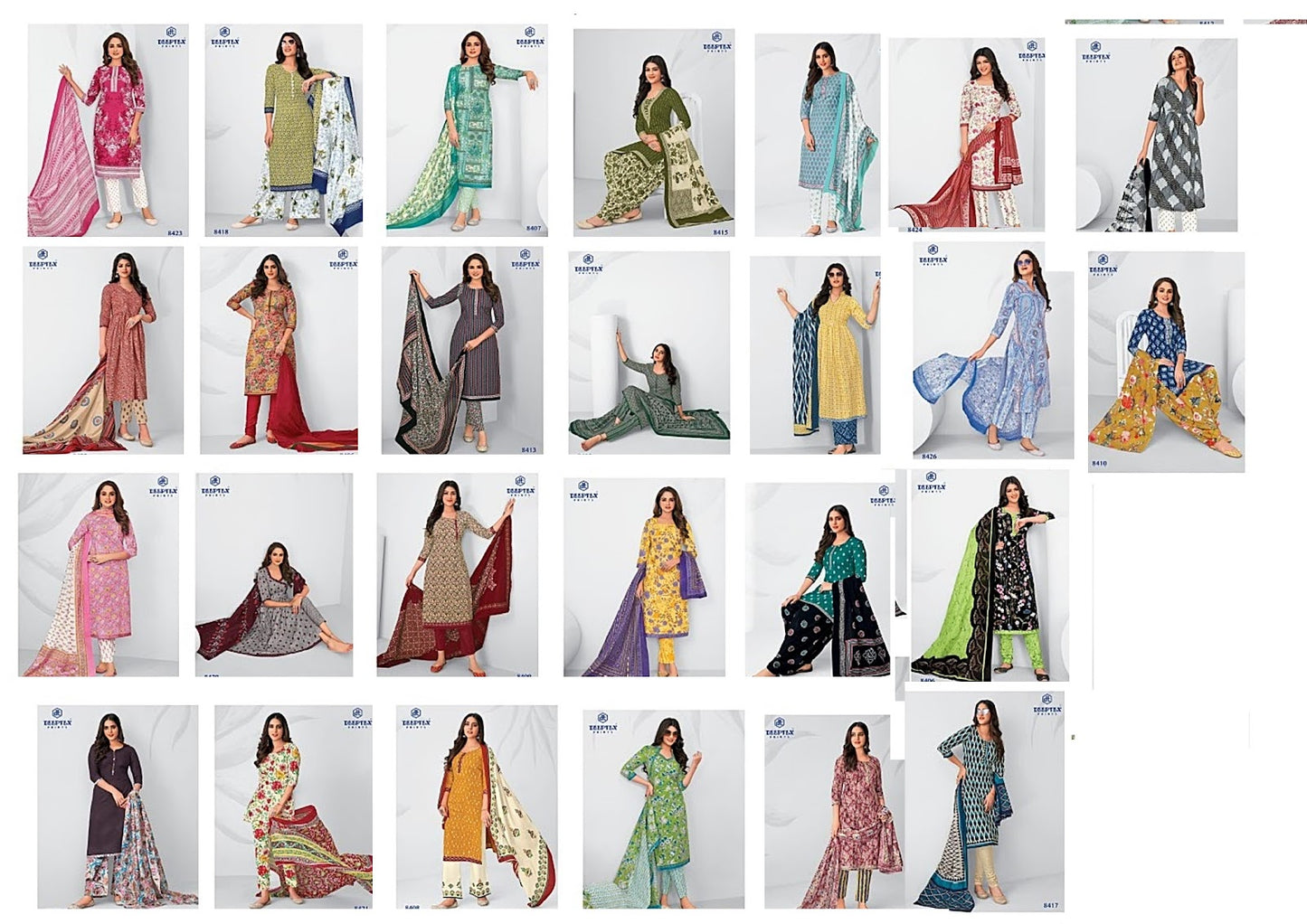 Miss India Vol 84 Deeptex Prints Cotton Dress Material