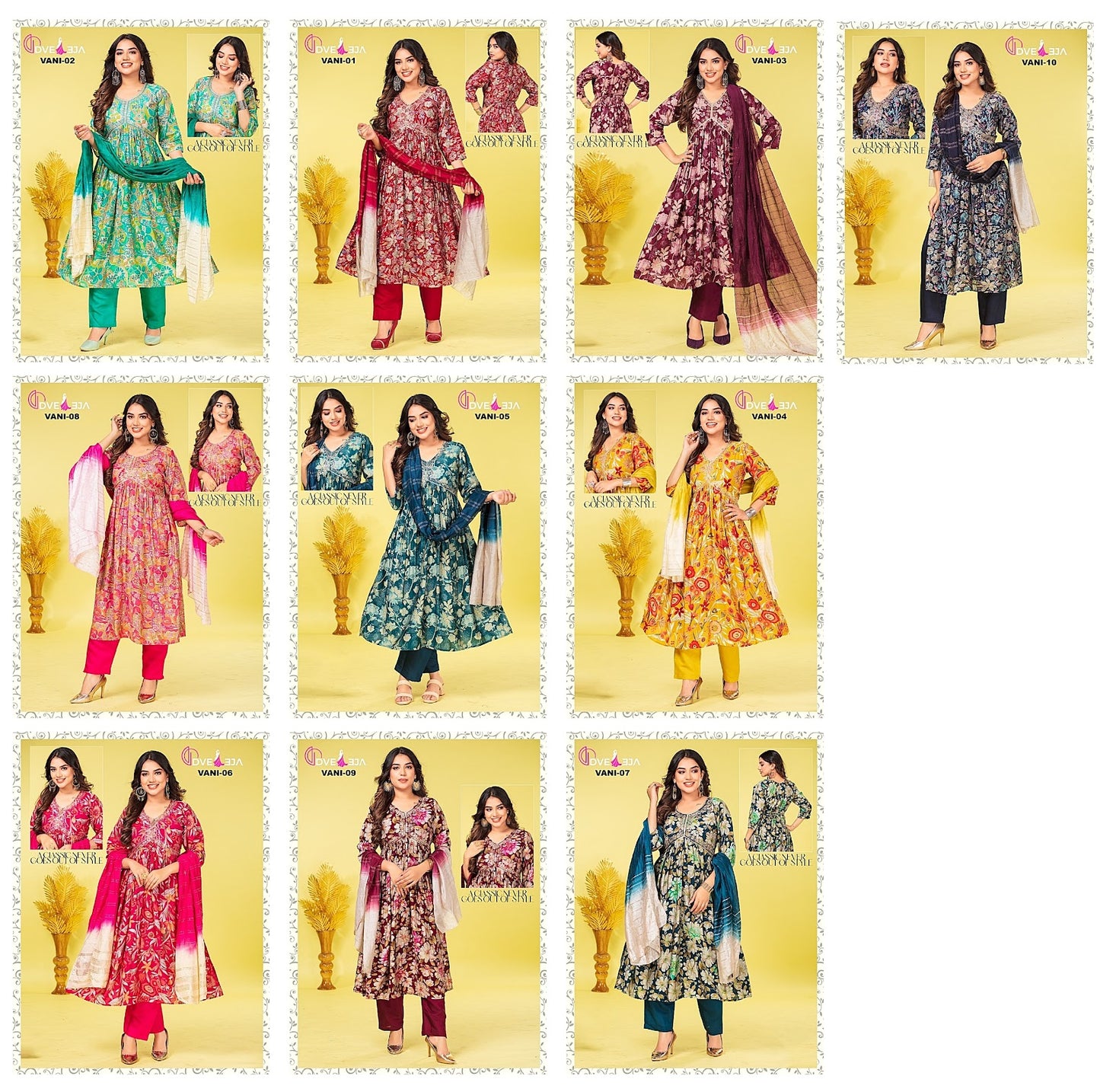 New-Vaani Dveeja Fashion Modal Readymade Pant Style Suits