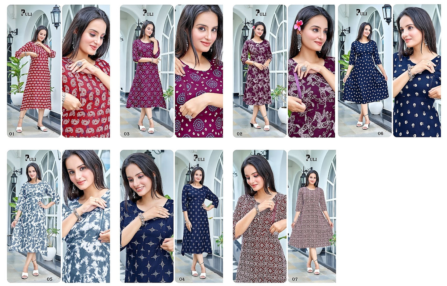 New Puli Premnath Rayon Feeding Kurtis