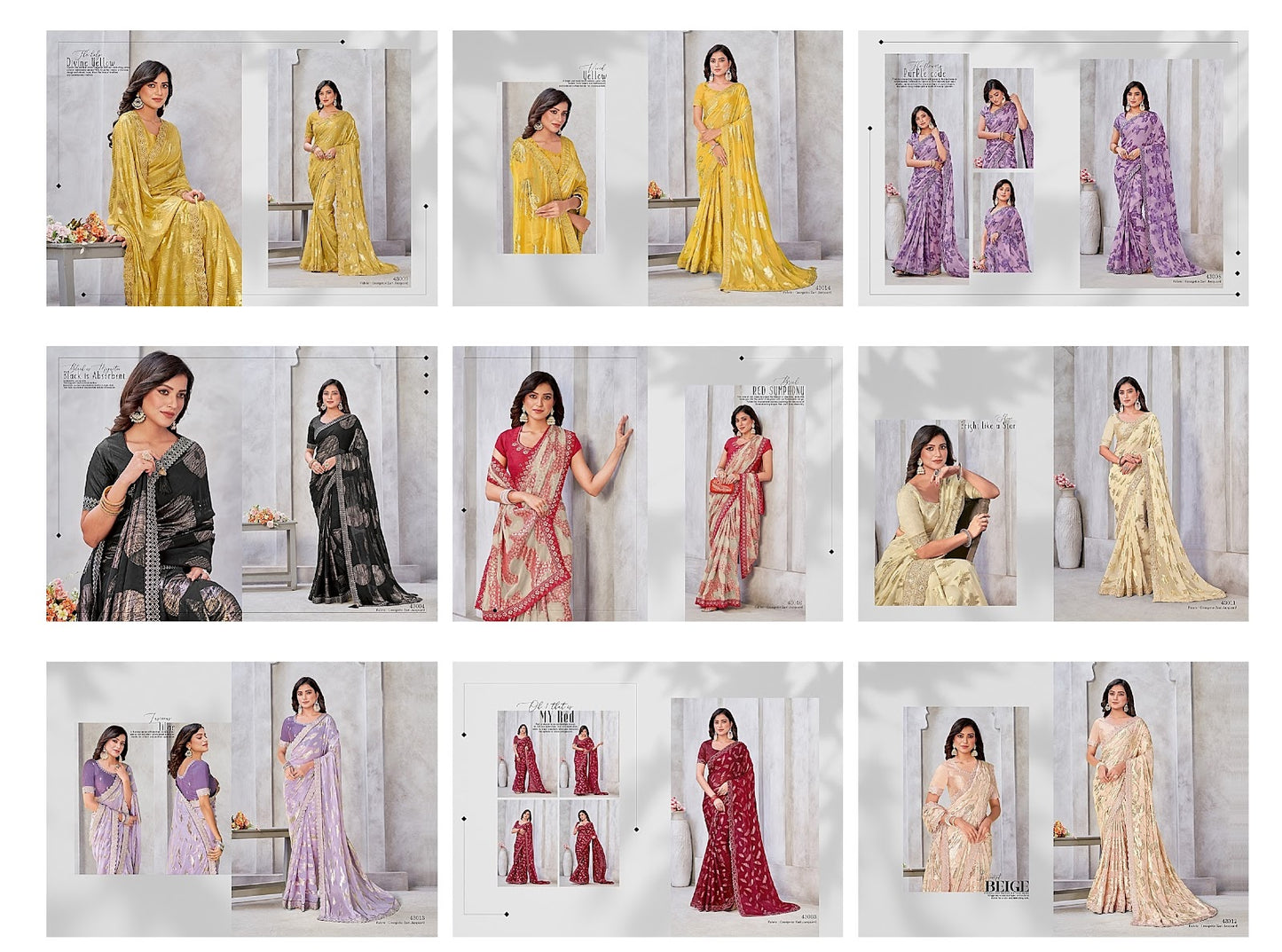 Norita 43000 Series Zaina Mahotsav Georgette Sarees