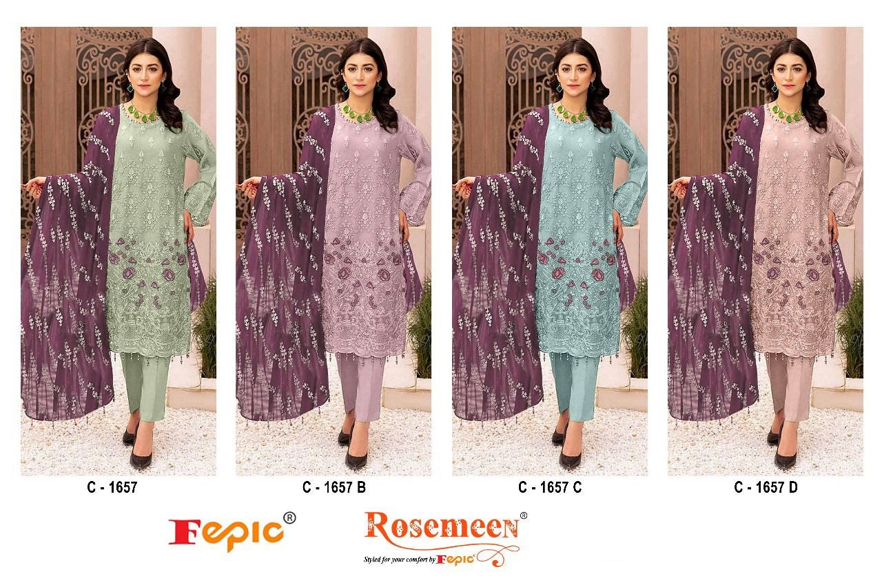 C-1667 Fepic Georgette Pakistani Salwar Suits