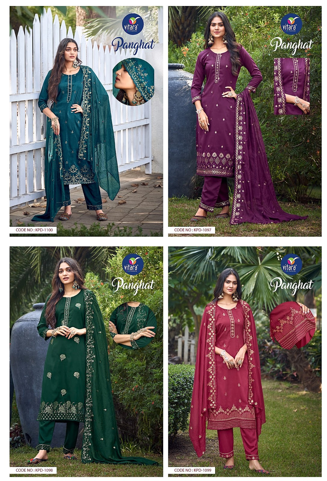 Panghat Vitara Chinnon Readymade Pant Style Suits