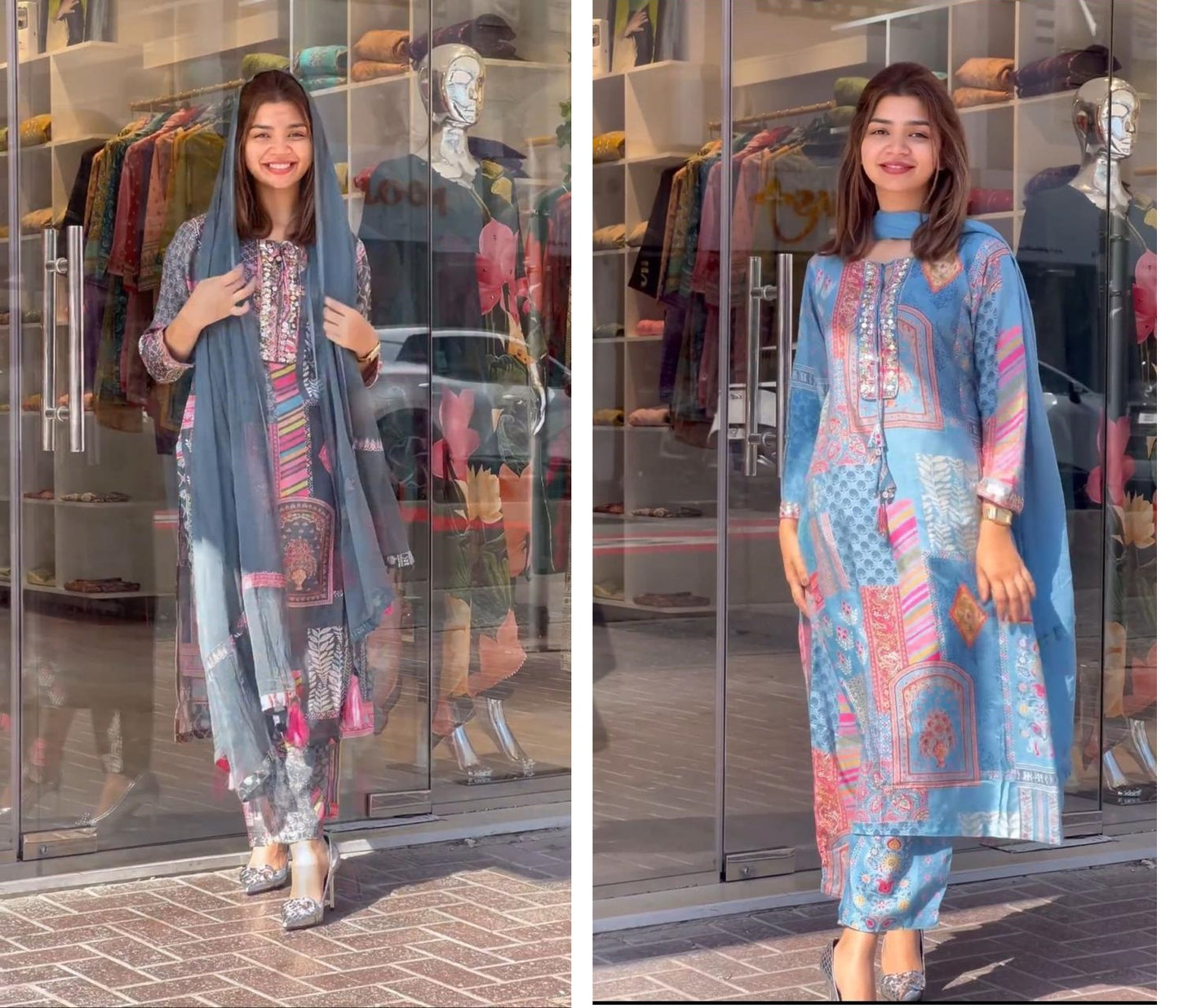 Printed-0602 Lady Leela Georgette Readymade Pant Style Suits