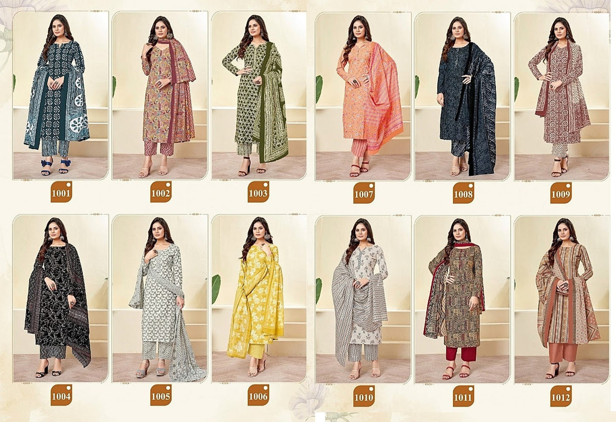 Prisha Vol 1 Maan Cotton Dress Material