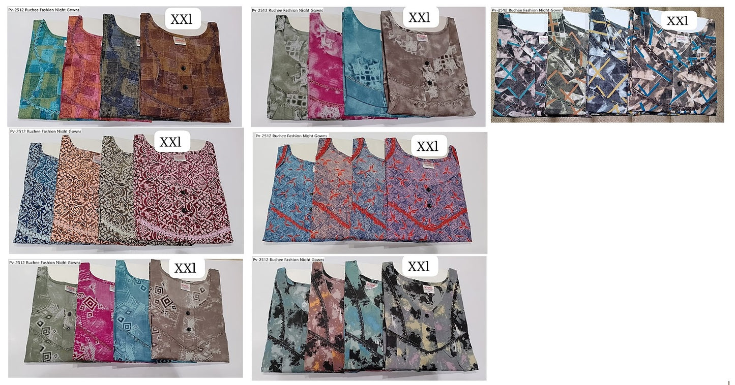 Pv-2512 Ruchee Fashion Night Gowns