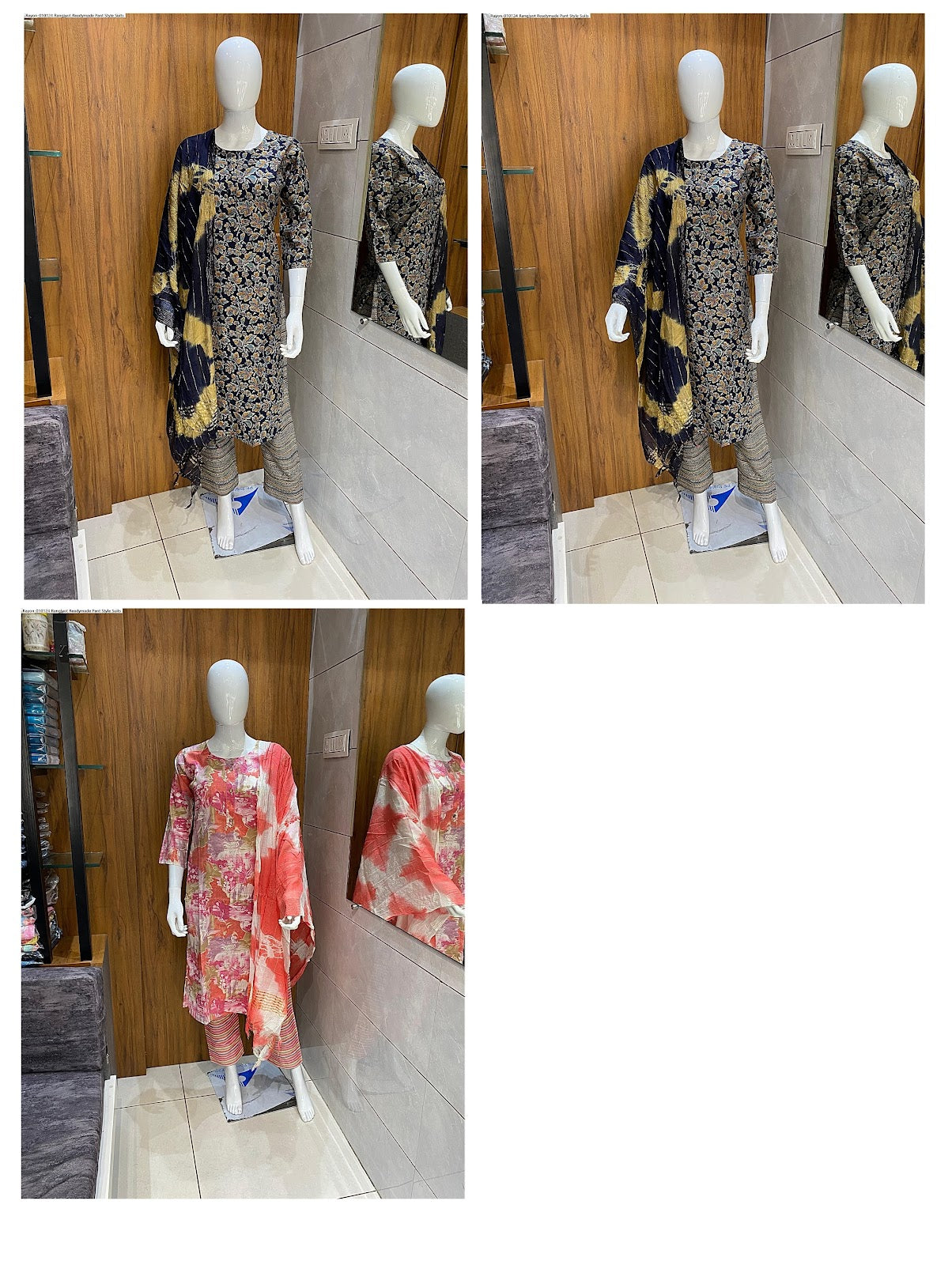 Rayon-010124 Rangjyot Capsule Readymade Pant Style Suits
