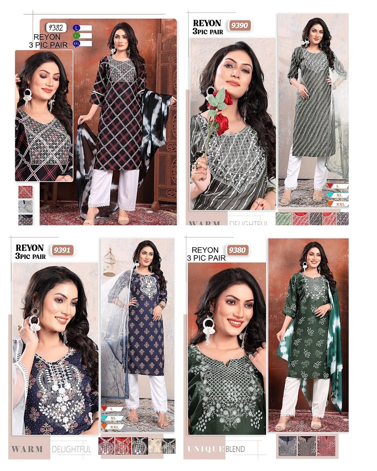Rayon 2710 Mmc Readymade Pant Style Suits
