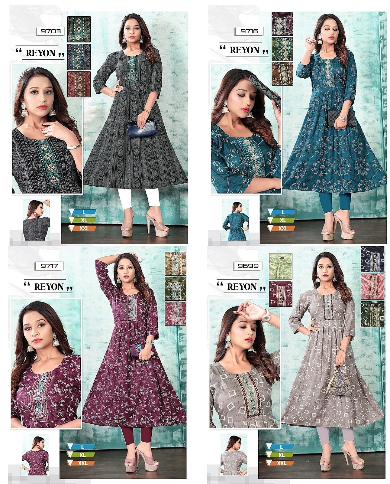 Rayon Mmc Anarkali Kurtis