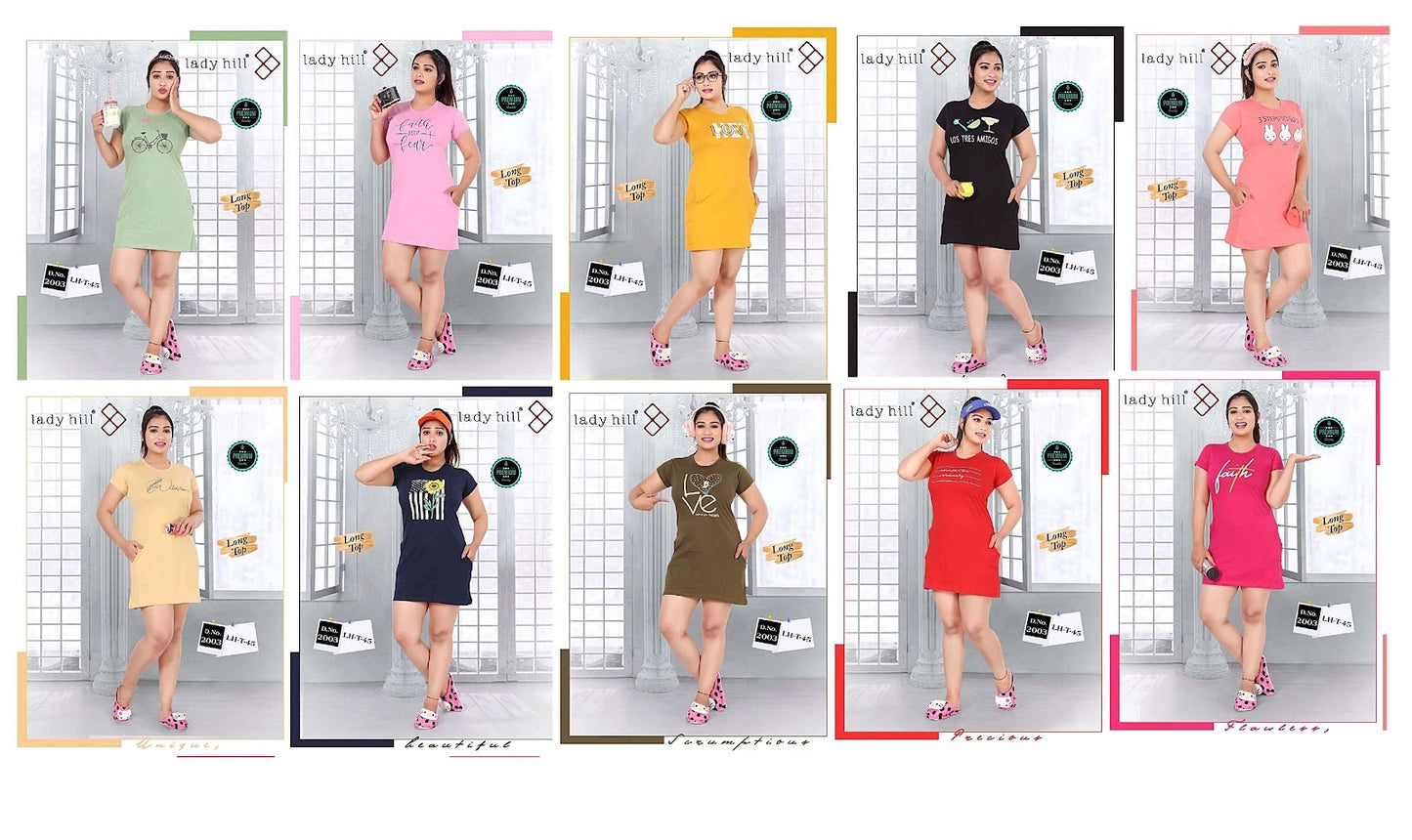 Ready At Store Vol-45 Lady Hill Hossiery Designer Long Top