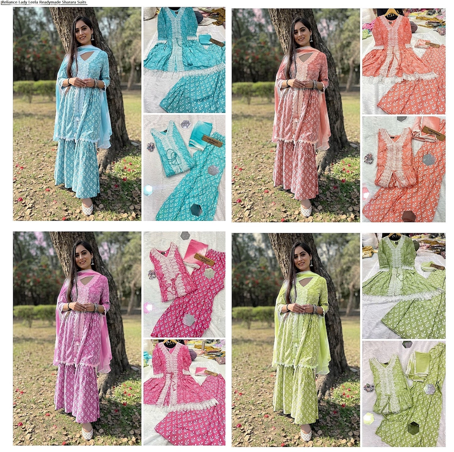 Reliance Lady Leela Rayon Cotton Readymade Sharara Suits