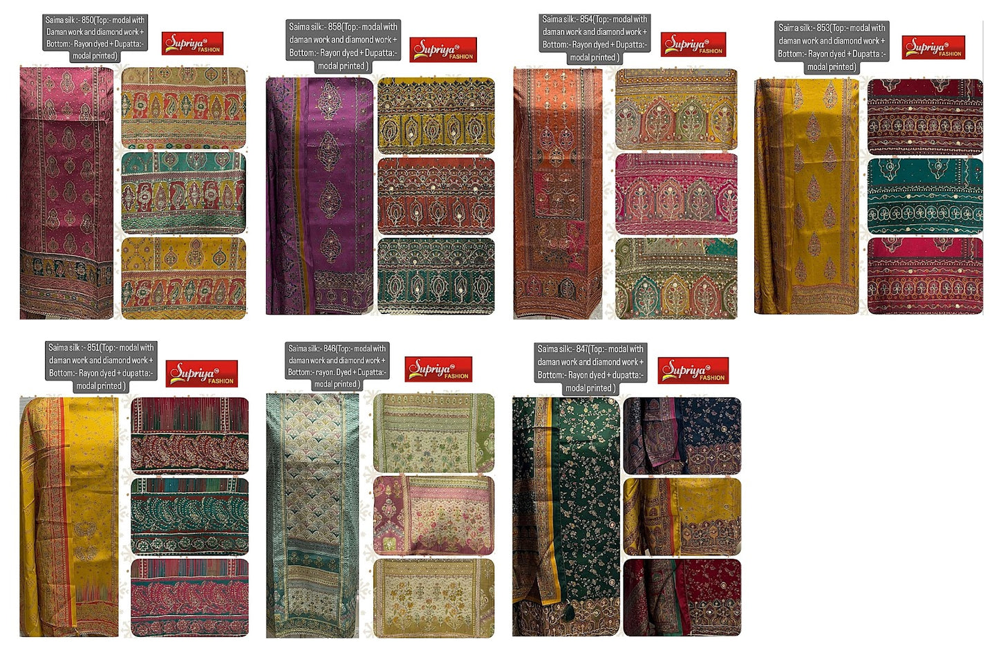 Saima Silk Supriya Fashion Modal Silk Salwar Suits