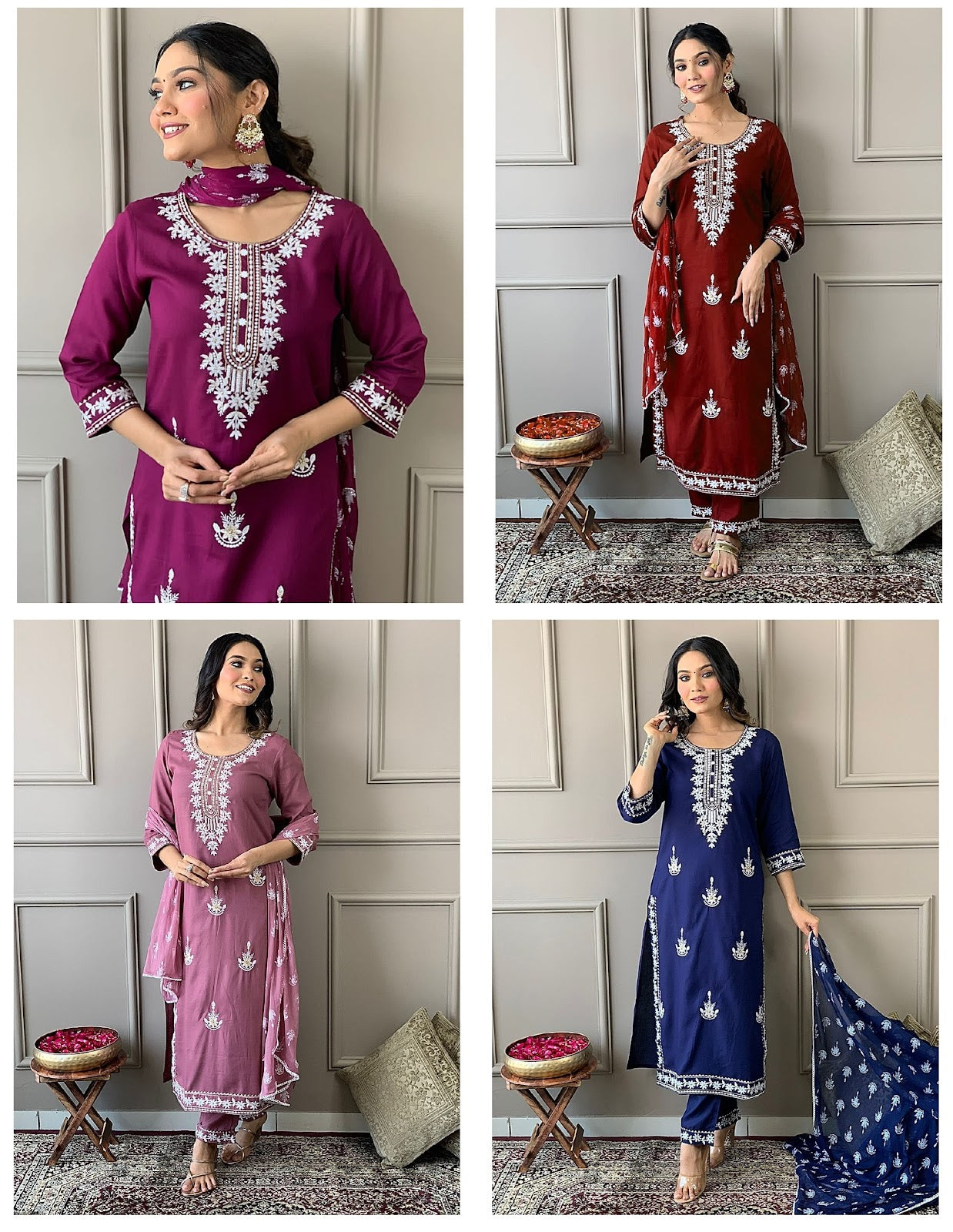 Sakira We Fab Rayon Readymade Pant Style Suits