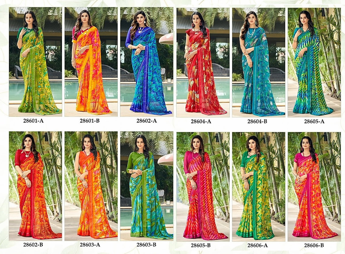 Savera-8 Ruchi Chiffon Sarees