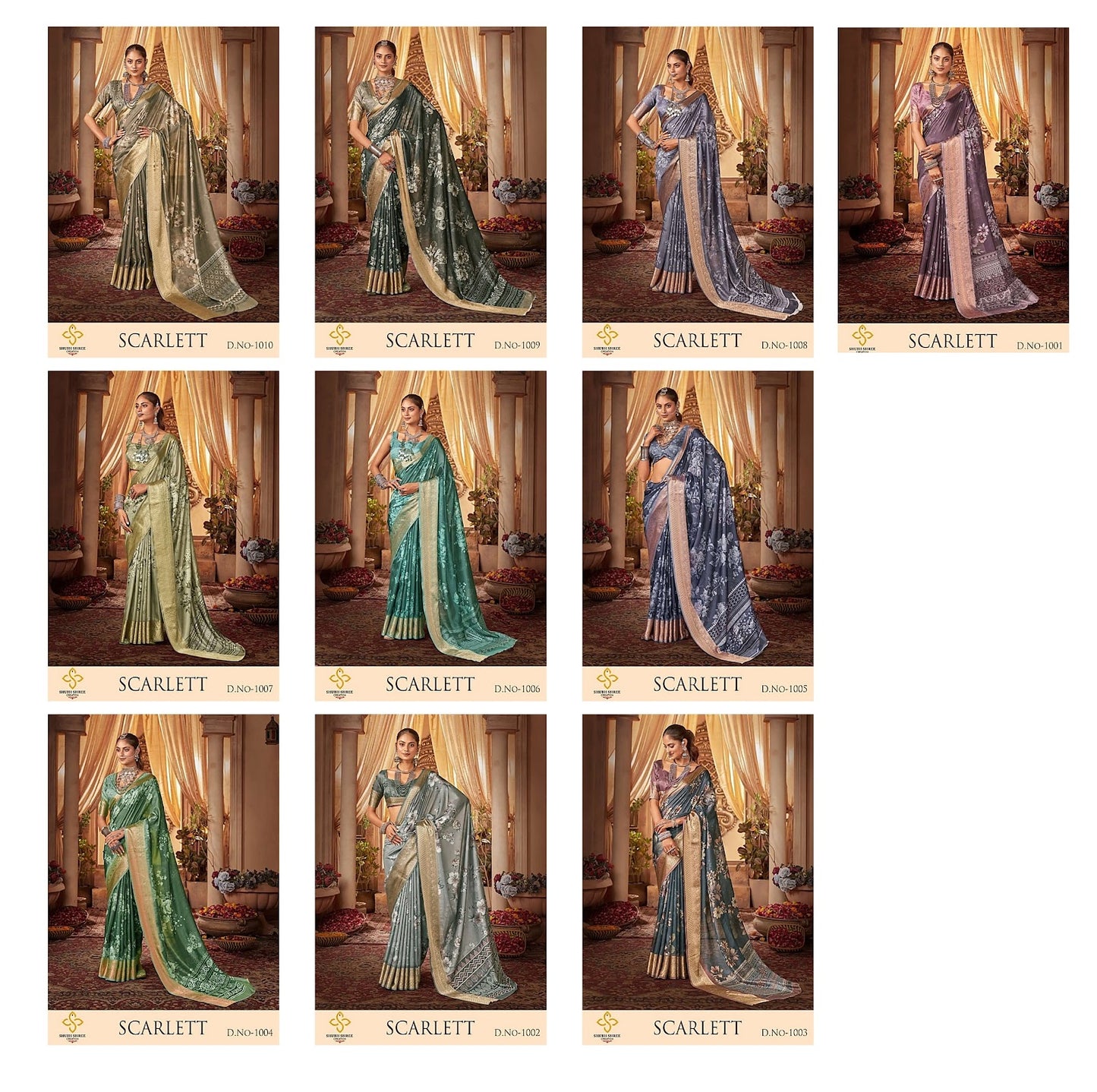 Scarlett Shubh Shree Velvet Sarees