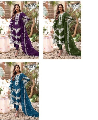 Sf 1136 Safa Fashion Fab Georgette Pakistani Readymade Suits