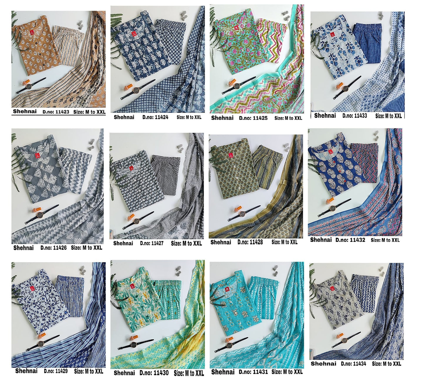 Shehnai Zoya Cotton Readymade Pant Style Suits